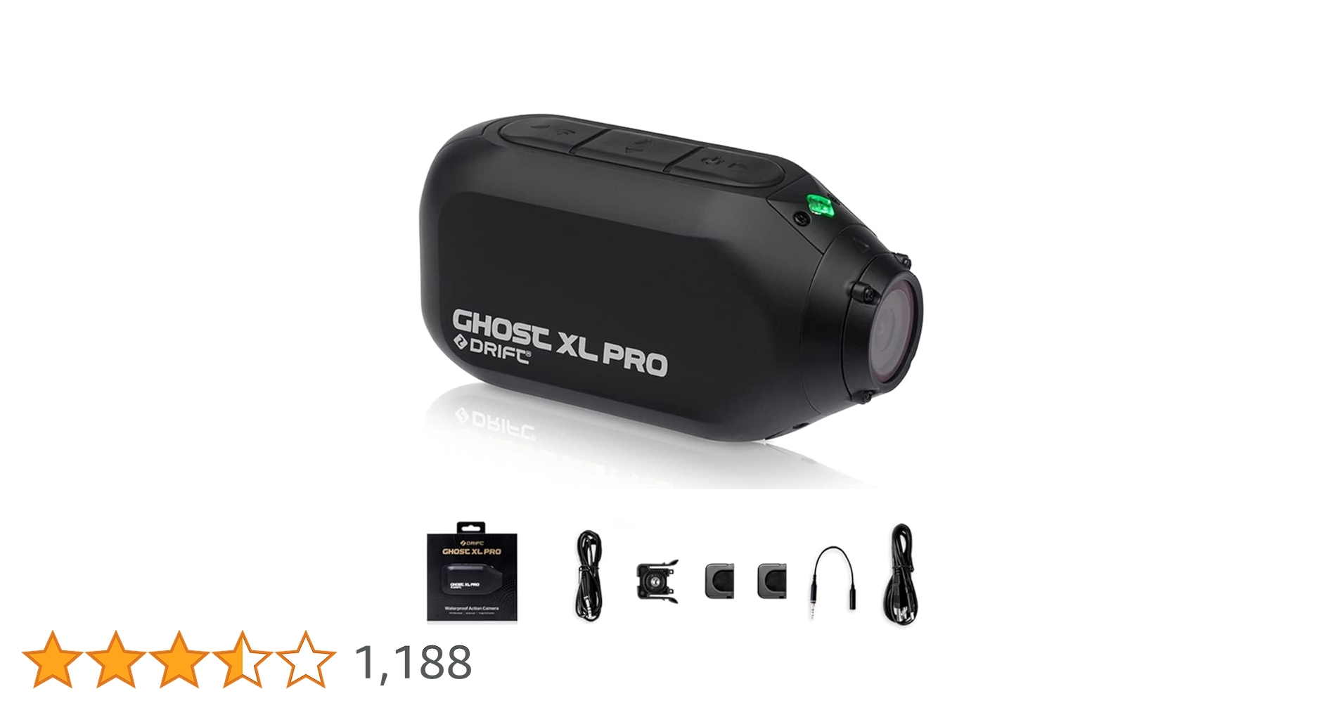 Amazon | Drift Ghost XL Pro アクションカメラ 4K 5時間以上の